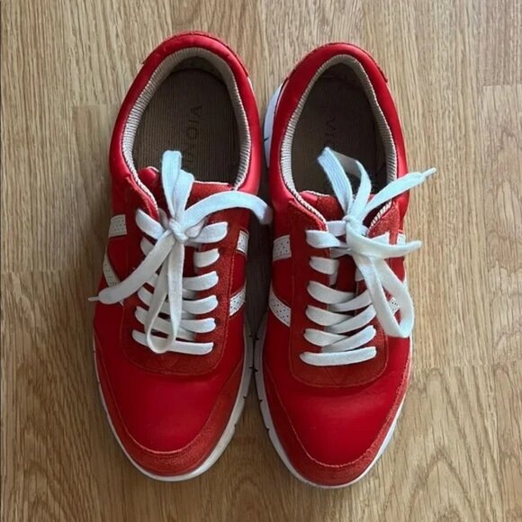 Vionic Red and White Sneakers - Picture 2 of 16